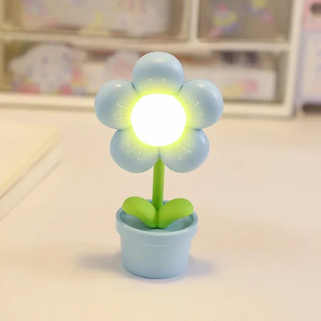 BloomLite - Mała kwiatowa lampa stołowa