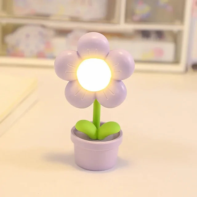 BloomLite - Mała kwiatowa lampa stołowa