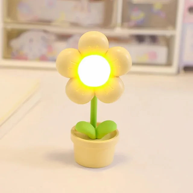 BloomLite - Mała kwiatowa lampa stołowa