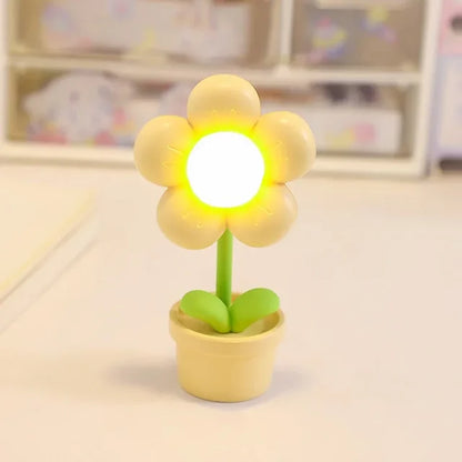 BloomLite - Mała kwiatowa lampa stołowa
