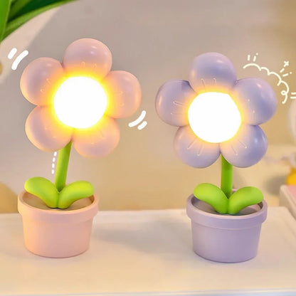 BloomLite - Mała kwiatowa lampa stołowa