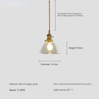 CrystalGlow - Szklana lampa wisząca