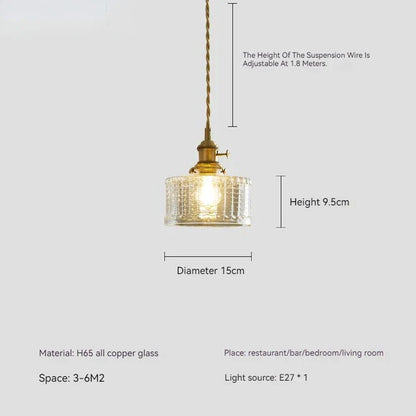 CrystalGlow - Szklana lampa wisząca