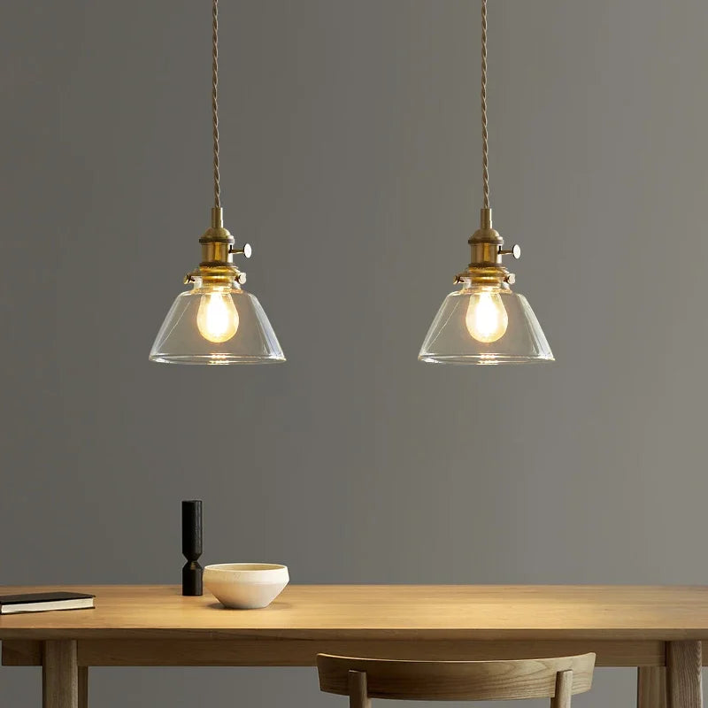 CrystalGlow - Szklana lampa wisząca
