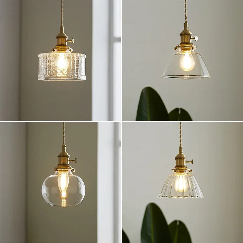 CrystalGlow - Szklana lampa wisząca