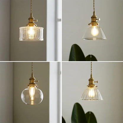 CrystalGlow - Szklana lampa wisząca