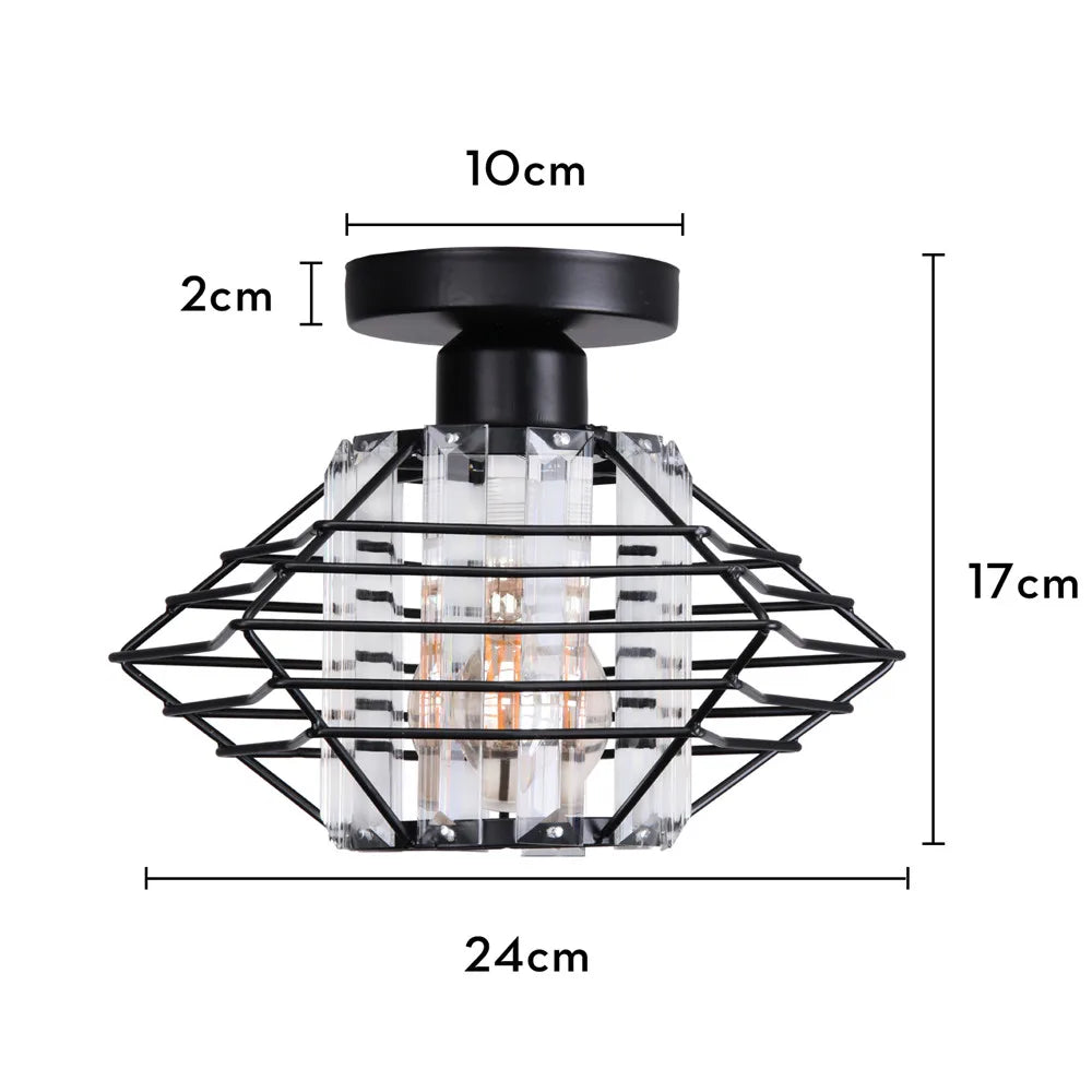 GlacierShine - skandynawska lampa sufitowa