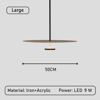 ChicCurve - Minimalistyczna lampa wisząca z pierścieniem