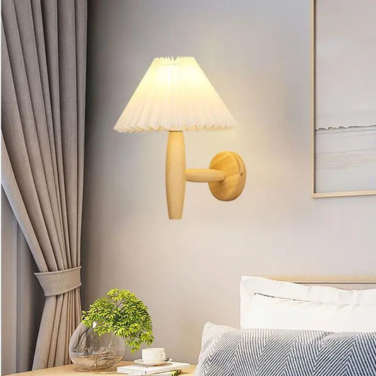 WoodLuxe - Nowoczesna drewniana lampa ścienna