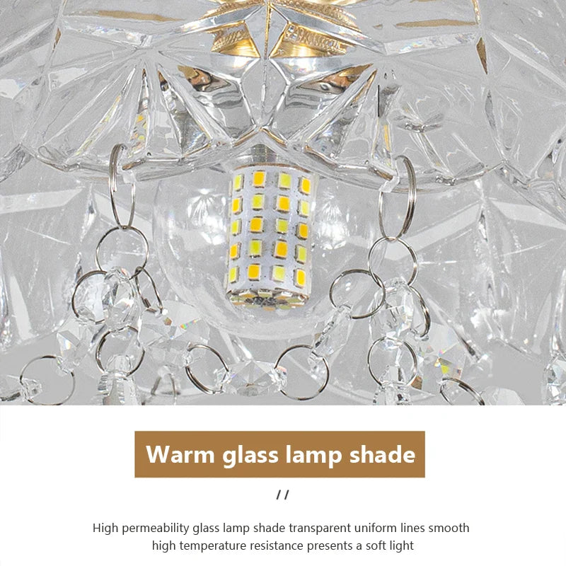 PrismGlow - Nowoczesna szklana lampa wisząca