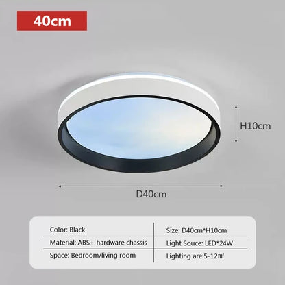 AzureGlow - Niebieska lampa sufitowa LED