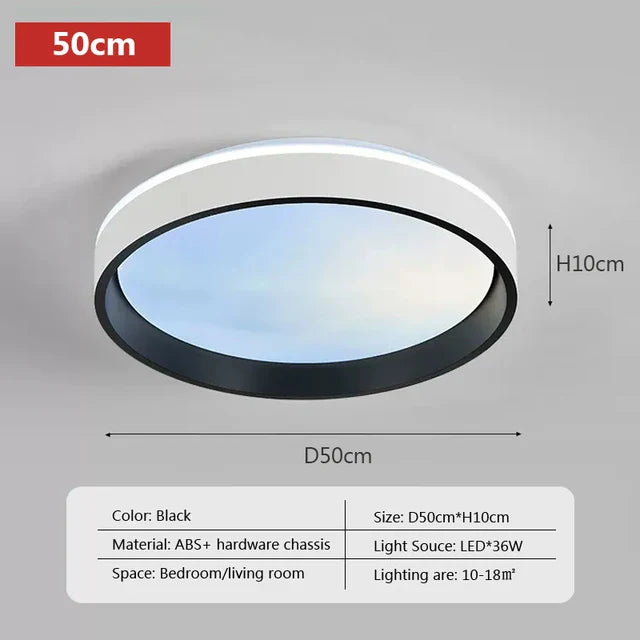 AzureGlow - Niebieska lampa sufitowa LED