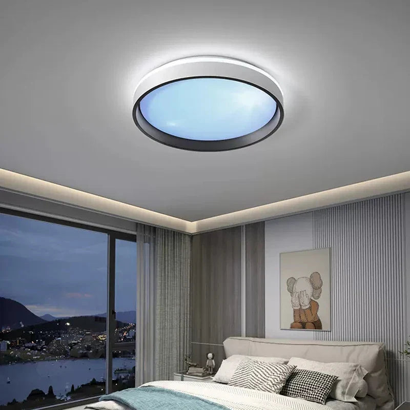 AzureGlow - Niebieska lampa sufitowa LED