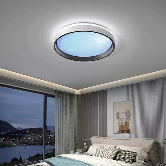 AzureGlow - Niebieska lampa sufitowa LED