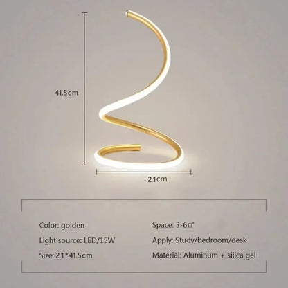 GlowStream - Nowoczesna lampa stołowa LED