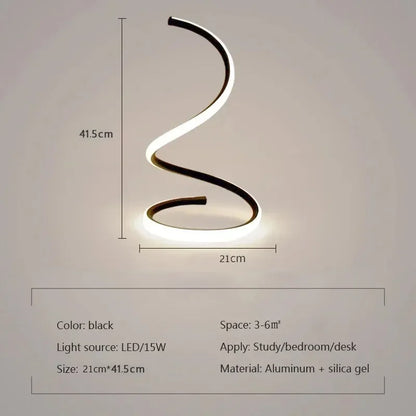 GlowStream - Nowoczesna lampa stołowa LED