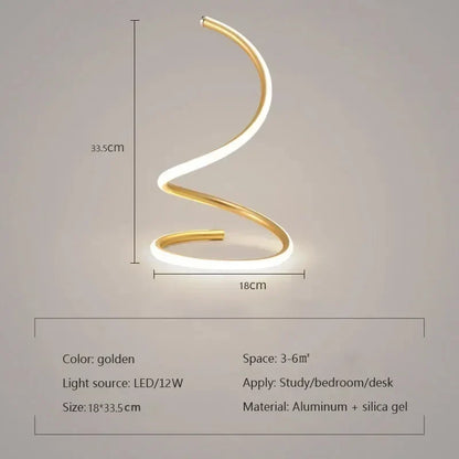 GlowStream - Nowoczesna lampa stołowa LED