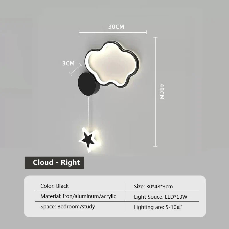 Dreamscape - Lampa ścienna Cloud Star Moon