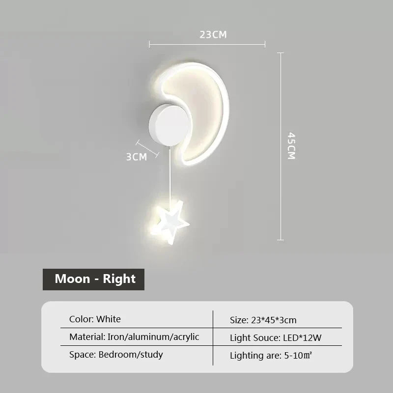 Dreamscape - Lampa ścienna Cloud Star Moon