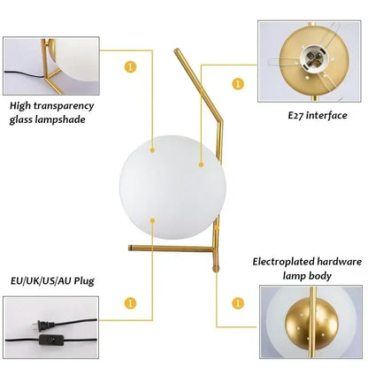 ClearEleganz - Nowoczesna minimalistyczna lampa stołowa