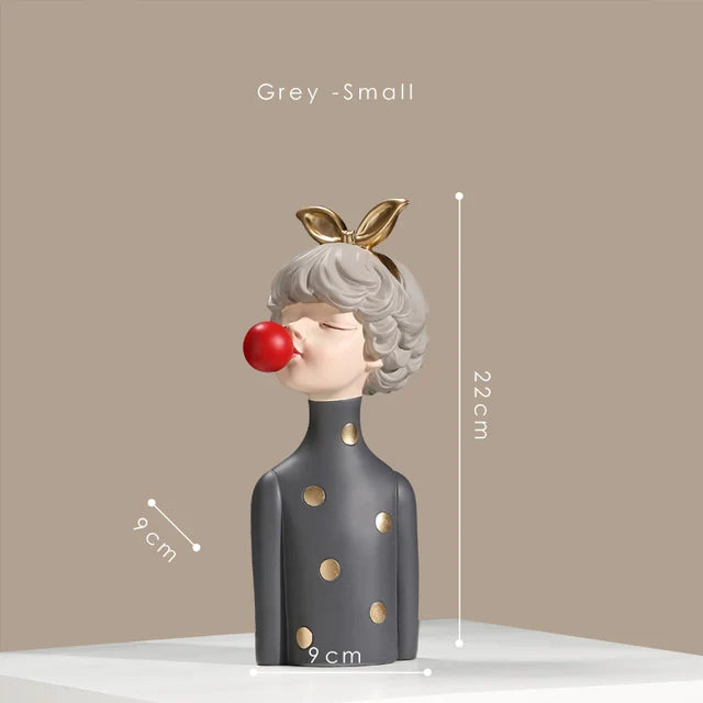 Gum Diva Sculpture - Rzeźba dziewczyny z gumy do żucia