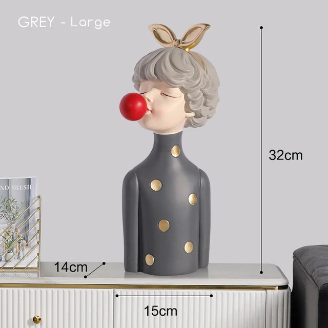 Gum Diva Sculpture - Rzeźba dziewczyny z gumy do żucia