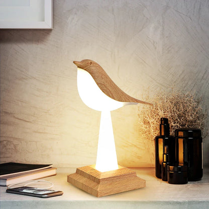 PlumeIlluminate - Lampa stołowa Ekster z ptakiem