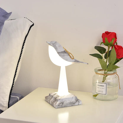 PlumeIlluminate - Lampa stołowa Ekster z ptakiem