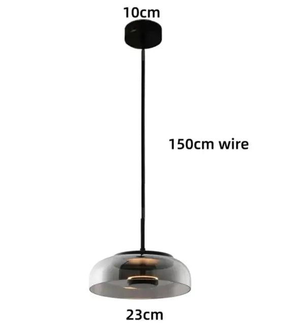 StellarShine - Nowoczesna szklana lampa wisząca