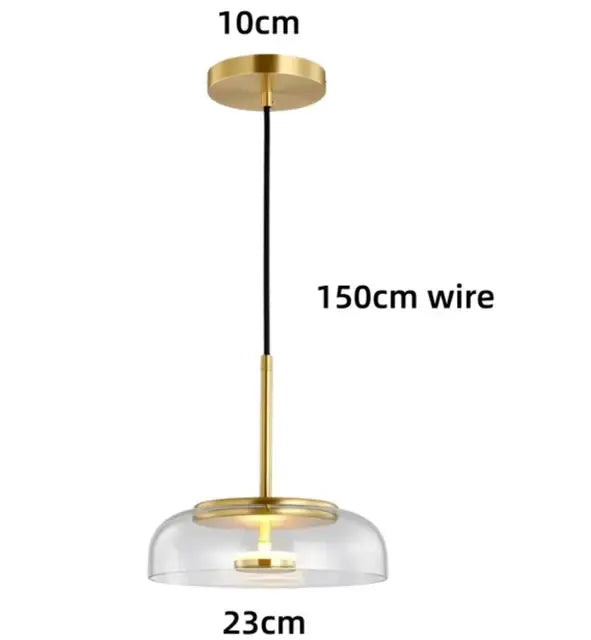 StellarShine - Nowoczesna szklana lampa wisząca