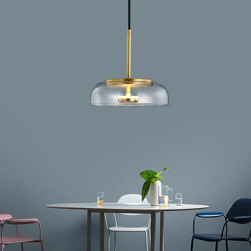 StellarShine - Nowoczesna szklana lampa wisząca