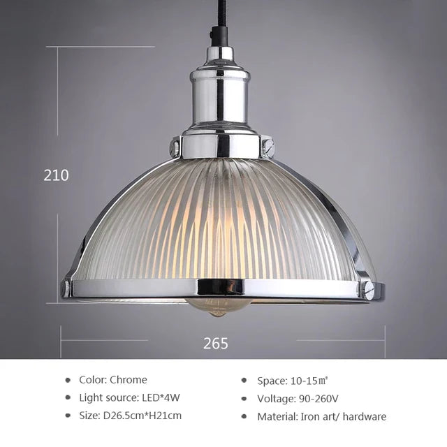 LEDGlass - Nowoczesna szklana lampa wisząca LED