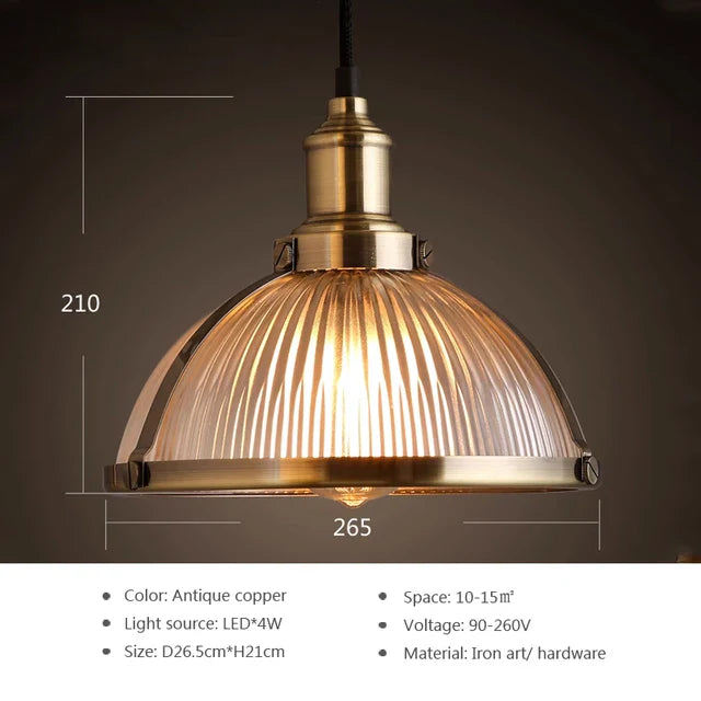 LEDGlass - Nowoczesna szklana lampa wisząca LED