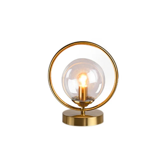Sparkling Sphere - Szklana lampa stołowa w kształcie kuli