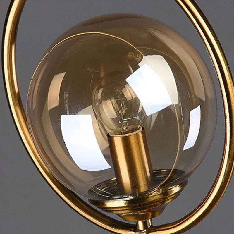 Sparkling Sphere - Szklana lampa stołowa w kształcie kuli