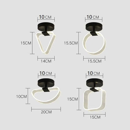 KreativGlow - Wąska lampa sufitowa LED