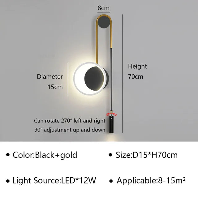 ZenithBeam - Nowoczesna lampa ścienna LED