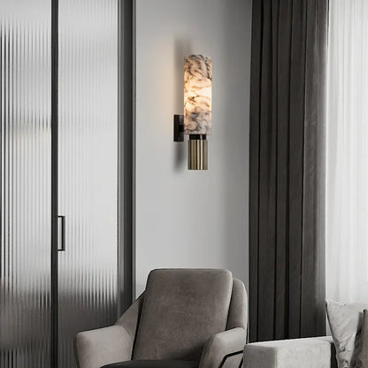 LuxeMarble - Marmurowa lampa ścienna