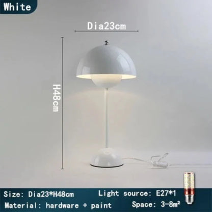 DanishMeadow - Lampa stołowa Macaron w kształcie grzyba