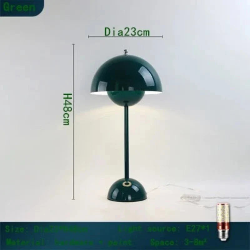 DanishMeadow - Lampa stołowa Macaron w kształcie grzyba