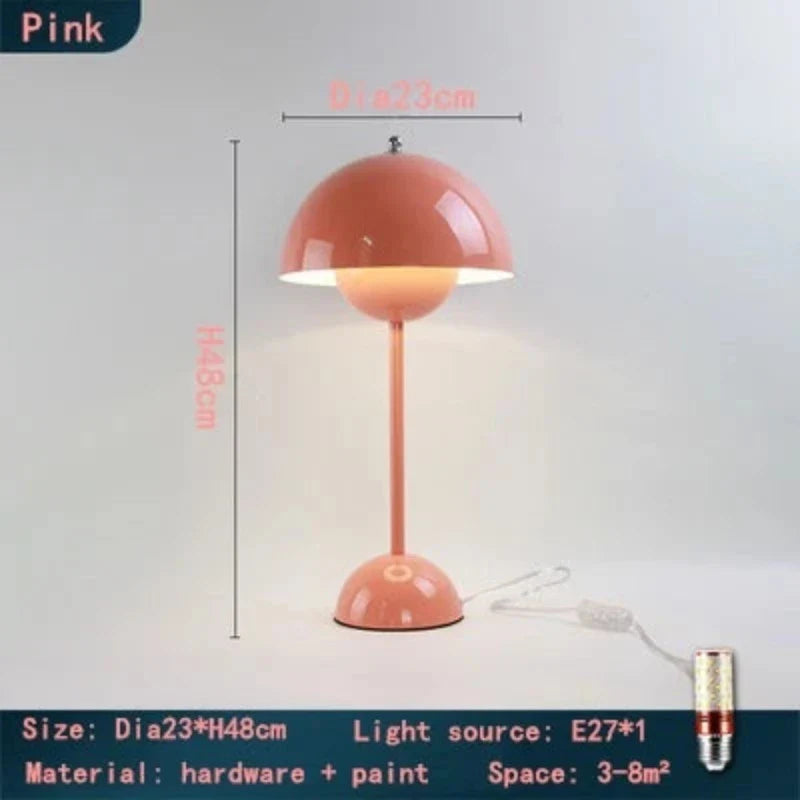 DanishMeadow - Lampa stołowa Macaron w kształcie grzyba