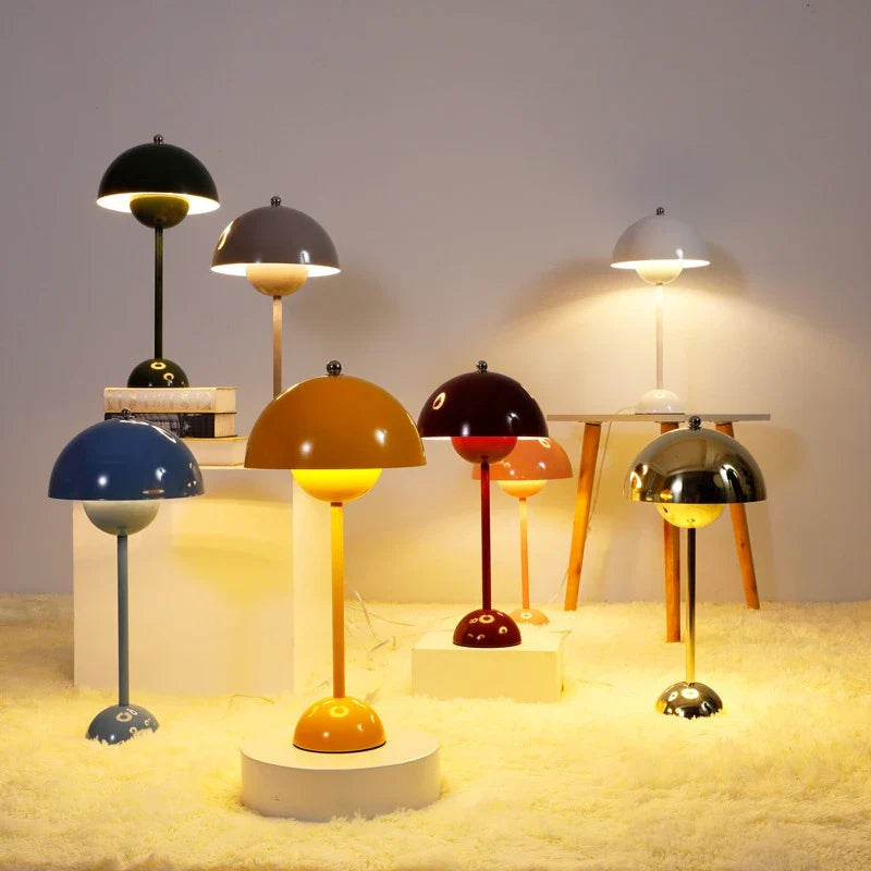DanishMeadow - Lampa stołowa Macaron w kształcie grzyba