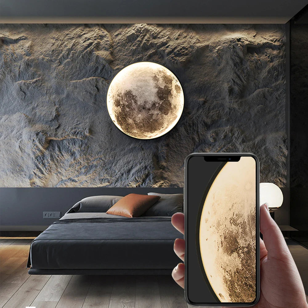 LunaLux - Lampa ścienna LED księżyc