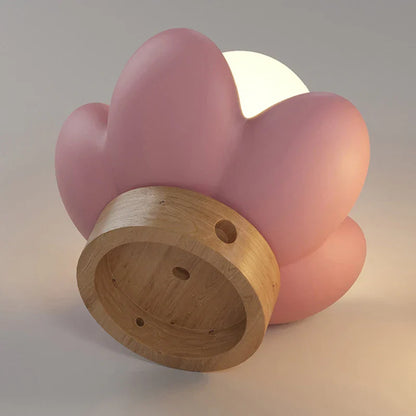 FloralGlimmer - Lampa ścienna z kremowym kwiatem