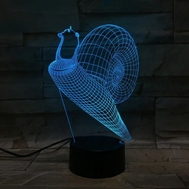 3dIllusion - Lampka nocna ślimak