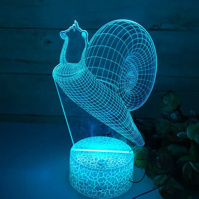 3dIllusion - Lampka nocna ślimak