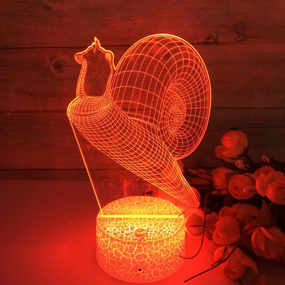 3dIllusion - Lampka nocna ślimak