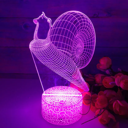 3dIllusion - Lampka nocna ślimak