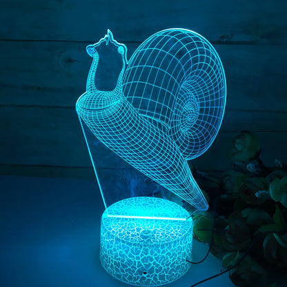 3dIllusion - Lampka nocna ślimak