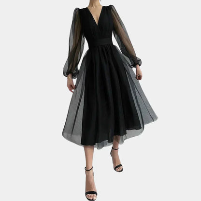 LB | Modna sukienka midi o eleganckim kroju dla kobiet